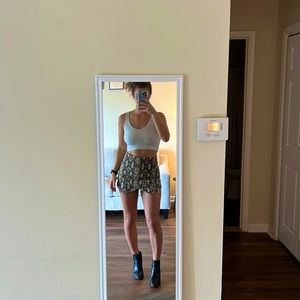 Snake Print Skort
